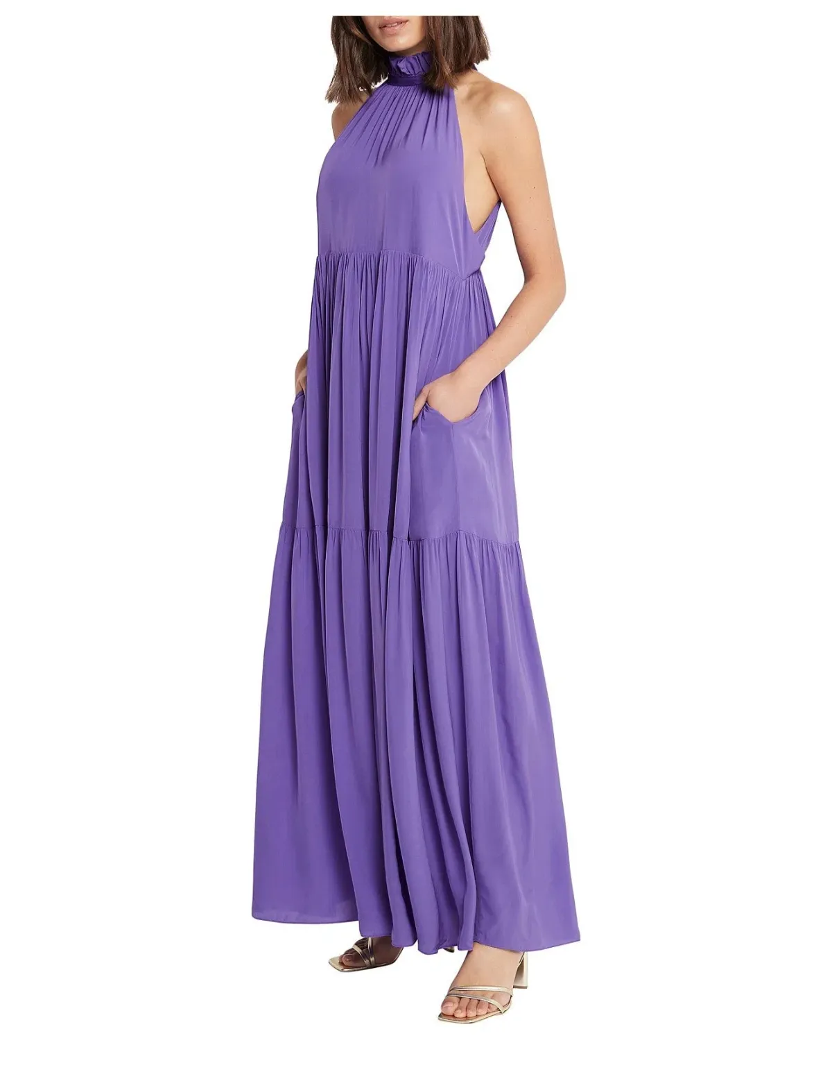 Sass & Bide Cosmic Boy Maxi Dress Purple Size 4  - Image 4