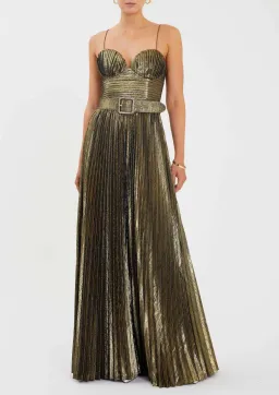 Rebecca Vallance Josie Gown in Metallic Size 14 for rent on The Volte - image 2