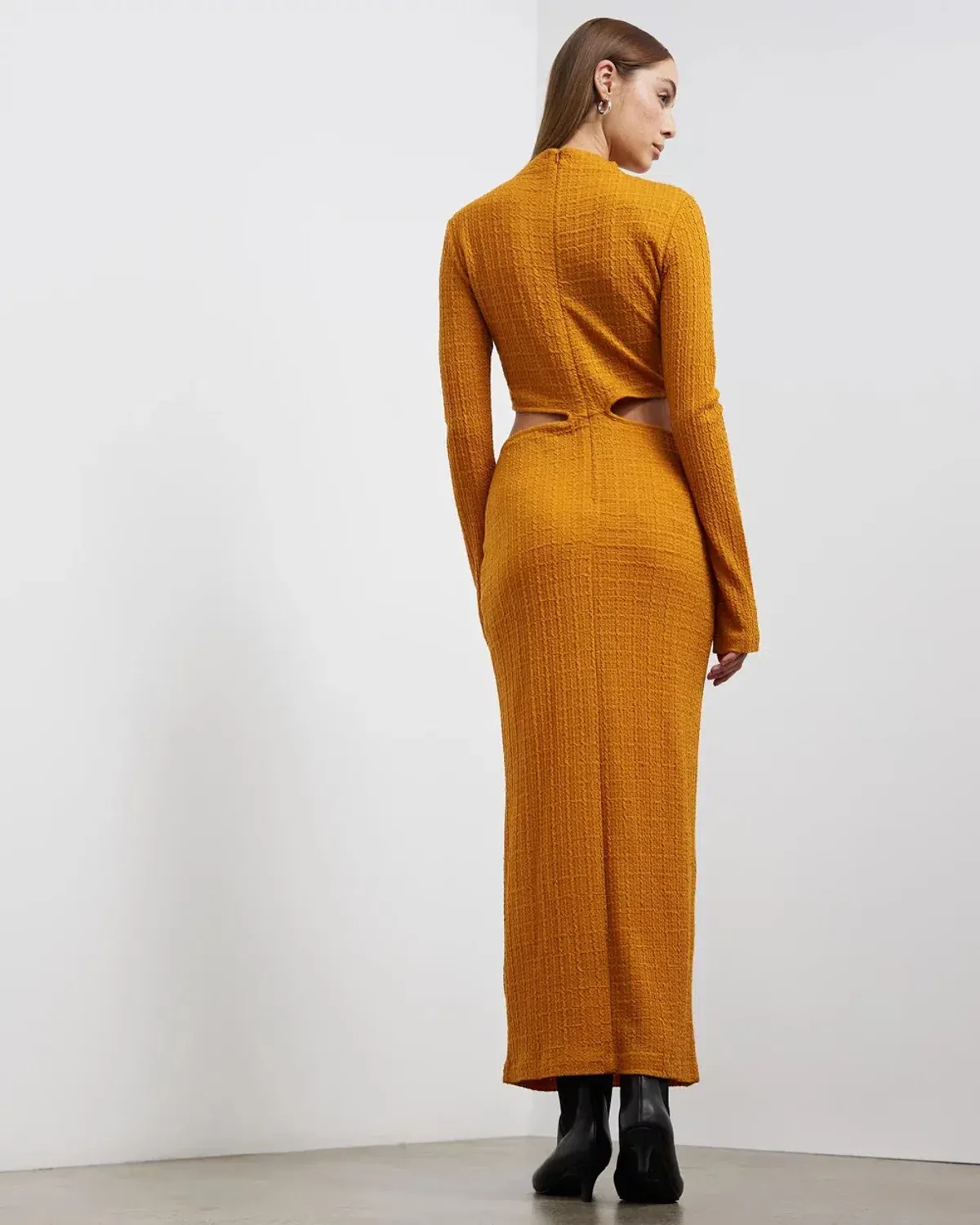 Camilla and Marc Nemesia Long Sleeve Dress Burnt Orange Size 10 - Image 2