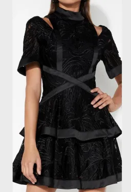 Mossman The Unapologetic Mini Dress Black Size 6 for rent on The Volte - image 3