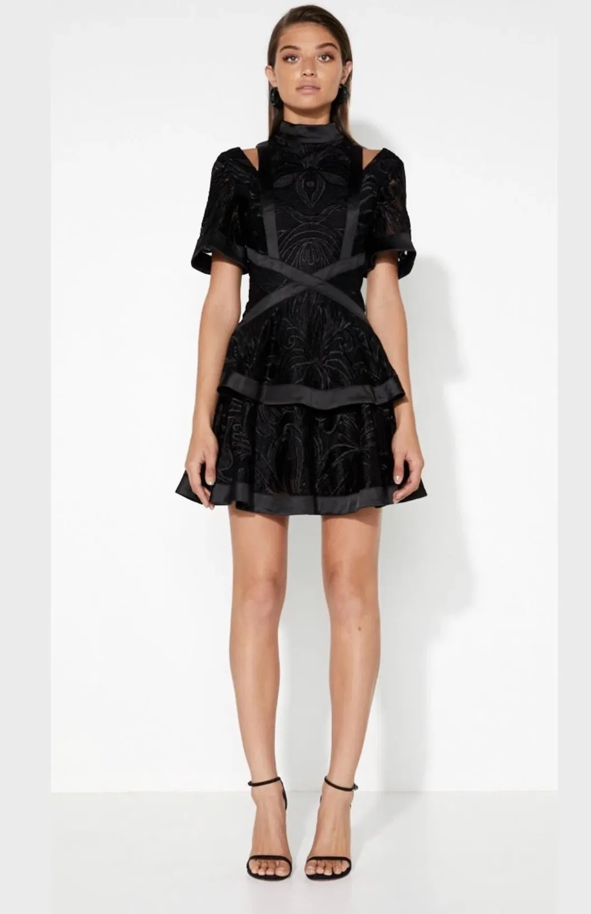 Mossman The Unapologetic Mini Dress Black Size 6 - Image 1