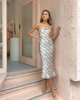 Bec & Bridge Python Midi Dress Snake Print Size 12 for rent on The Volte - image 2