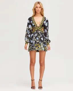 Alice McCall Flower Girl Cut Out Mini Dress Black Size 4  for rent on The Volte - image 4