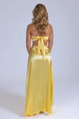 Lane & Sass Lucy Gown in Lemon Size S / AU 8 for rent on The Volte - image 3