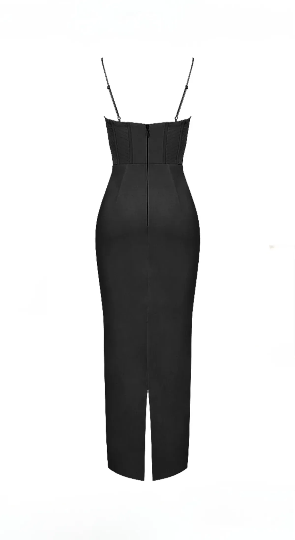 House of CB Charmaine Corset Maxi Dress Shortened Black Size L / AU 12 (Plus Cups) - Image 5