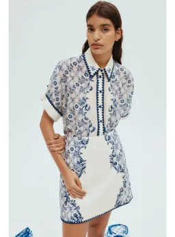 Alemais Airlie Shirt and Skirt Set Multi Size AU 8 for rent on The Volte - image 2