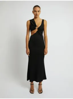 Christopher Esber Serpentine Crystal Stoned Tank Dress Black Size AU 6 for rent on The Volte - image 5