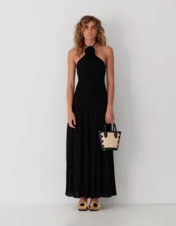 The Wolf Gang Siesta Maxi Dress Noir Size AU 8 for rent on The Volte - image 1