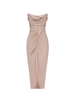 Sheike Cosmopolitan Dress in Blush Size AU 14  for rent on The Volte - image 3