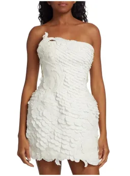Zimmermann Tama Filigree Mini Dress Ivory Size 2 / AU 12  for rent on The Volte - image 2
