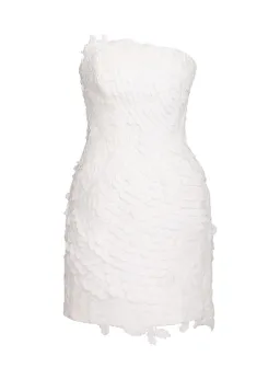 Zimmermann Tama Filigree Mini Dress Ivory Size 2 / AU 12  for rent on The Volte - image 4