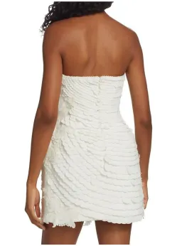 Zimmermann Tama Filigree Mini Dress Ivory Size 2 / AU 12  for rent on The Volte - image 3