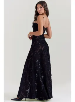 House Of CB Seren Lace Back Maxi Dress Black Floral Size M / AU 10 for rent on The Volte - image 5