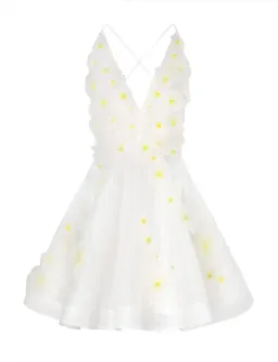Zimmermann Matchmaker Daisy Mini Dress Ivory Size 2 / AU 12  for rent on The Volte - image 5