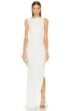 Christopher Esber Gesine Twisted Column Dress White Size 14 AU for rent on The Volte - image 2
