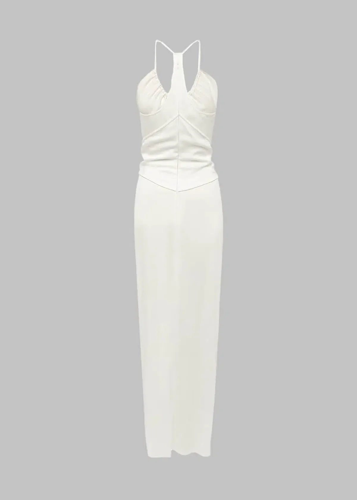Christopher Esber Multi Panel Disconnect Ruched Halter Dress White  Size 12 AU - Image 3