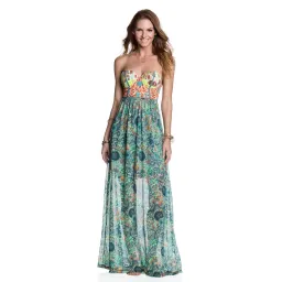 Maaji Swan Song Long Dress Multi Size S / AU 8 for rent on The Volte - image 1