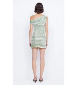 Bec & Bridge Brydie Asym Mini Dress Mint Ombre Size AU 10 for rent on The Volte - image 3