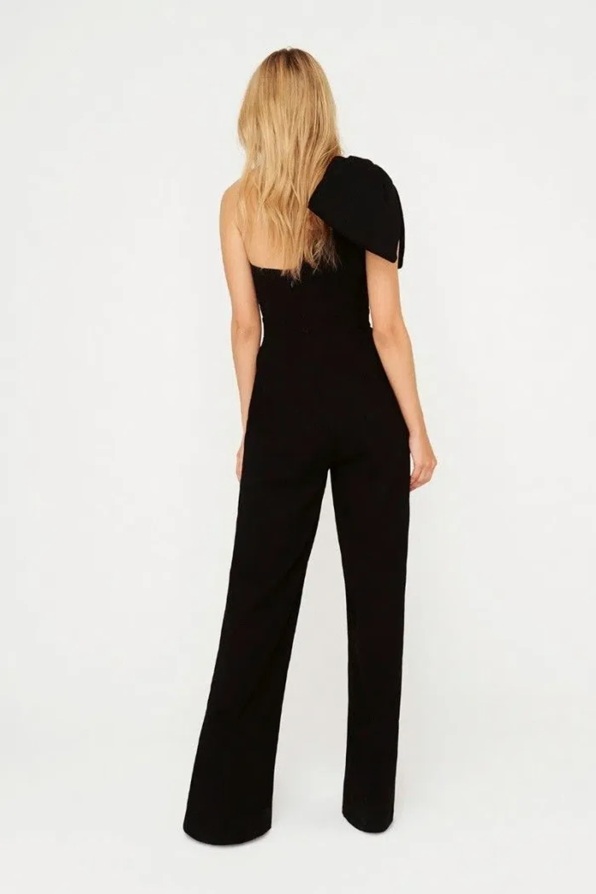 Sheike Fairmont One Shoulder Jumpsuit Black Size 14 - Image 2