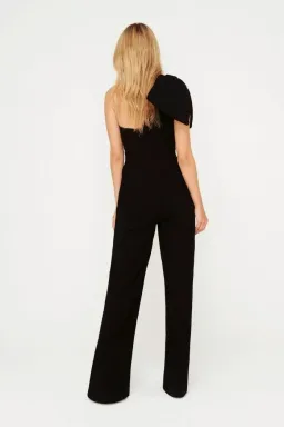 Sheike Fairmont One Shoulder Jumpsuit Black Size 14 for rent on The Volte - image 2