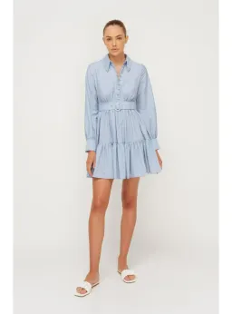 Sheike Abigail Dress Pale Blue Size AU 14 for rent on The Volte - image 1