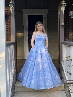 Sherri Hill Lilac Dress Floral Size 6 for rent on The Volte - image 1