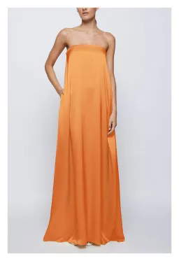 ANNA QUAN Delfina Maxi Dress Kumquat Orange 8 for rent on The Volte - image 1