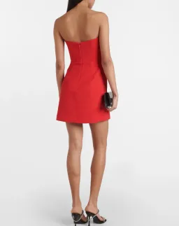 Rebecca Vallance Chiara Strapless Mini Dress Red Size 8 for rent on The Volte - image 5