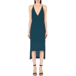 Dion Lee Fine Line Cami Slip Dress in Emerald Size 6 for rent on The Volte - image 1