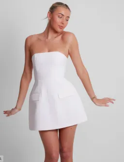 Odd Muse Ultimate Muse Strapless Mini Dress White Size 12 for rent on The Volte - image 2