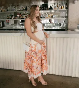 Zimmermann Devi Scallop Midi Dress in Cream Floral Size 3 / AU 10-12 for rent on The Volte - image 3