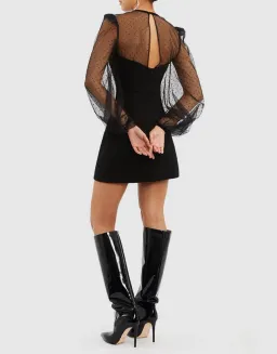 Rebecca Vallance Yvonne Flower Dress Black Size 10 for rent on The Volte - image 3