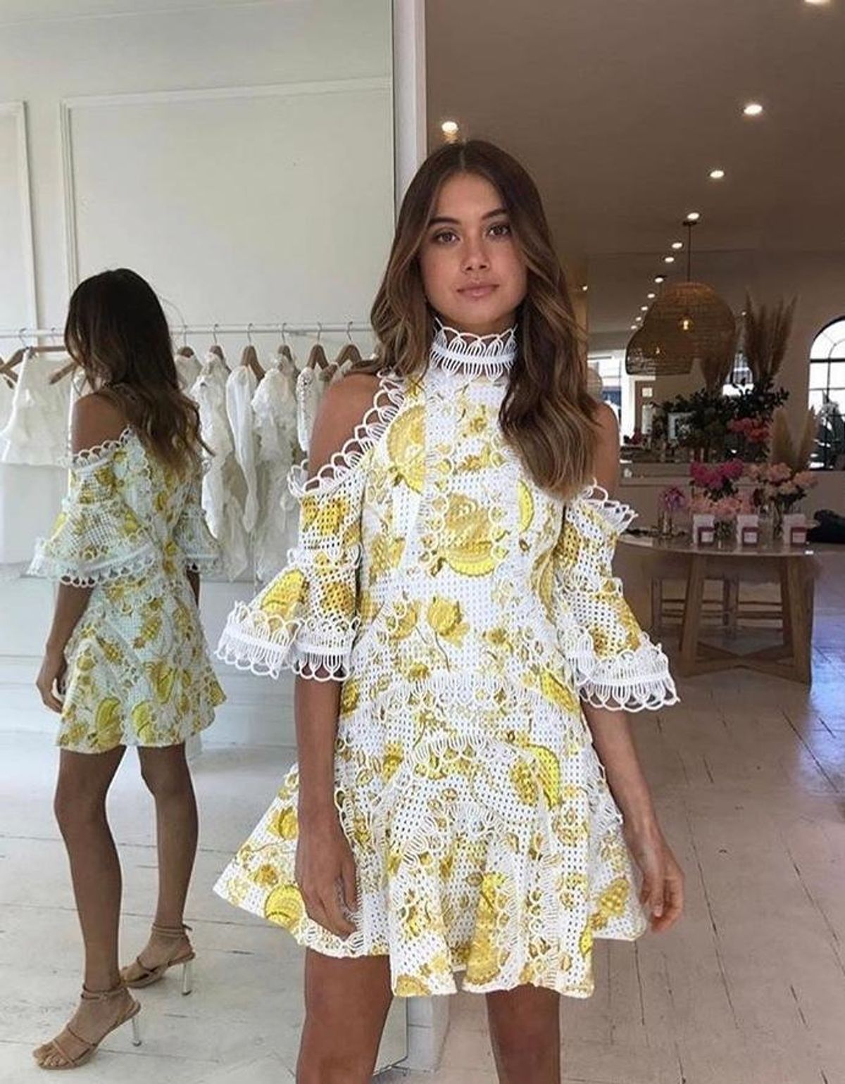   Thurley Chintz Print Spliced Dress  - Image 1