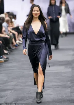 Dion Lee Silk Contour Tie Dress Navy Size 6 for rent on The Volte - image 3