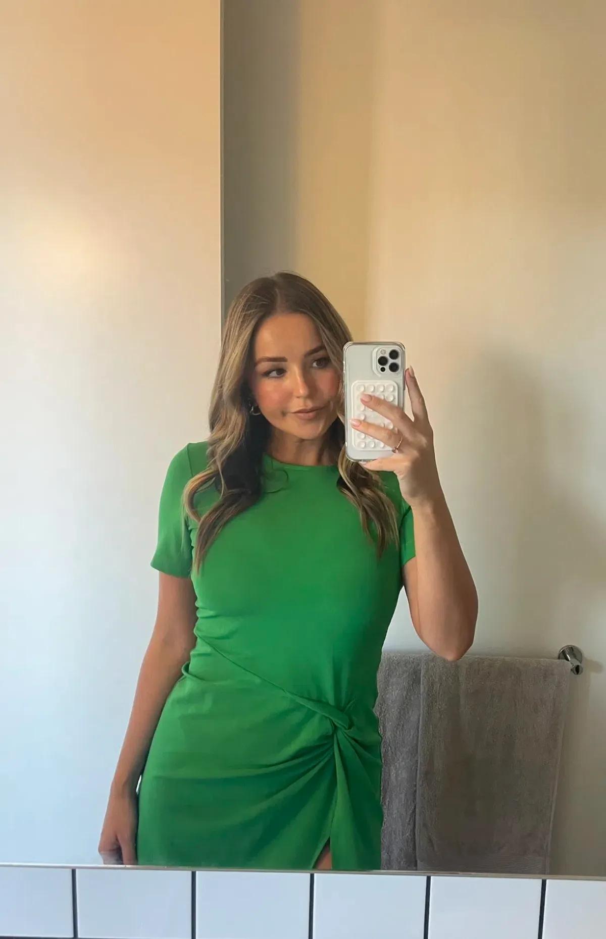 Maggie Marilyn Crew Neck Mini Dress Green Size M / AU 10 - Image 2