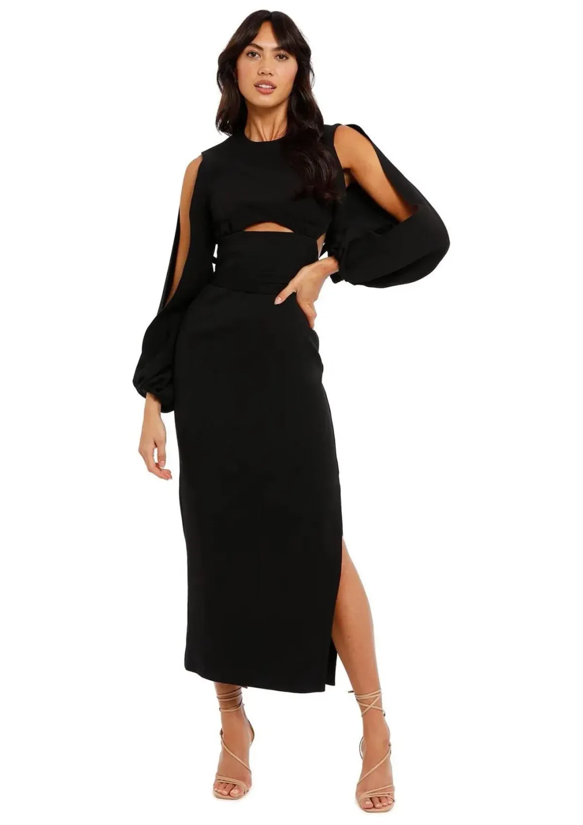 Camilla & Marc Morgan Midi Dress Black Size AU 8 - Image 1