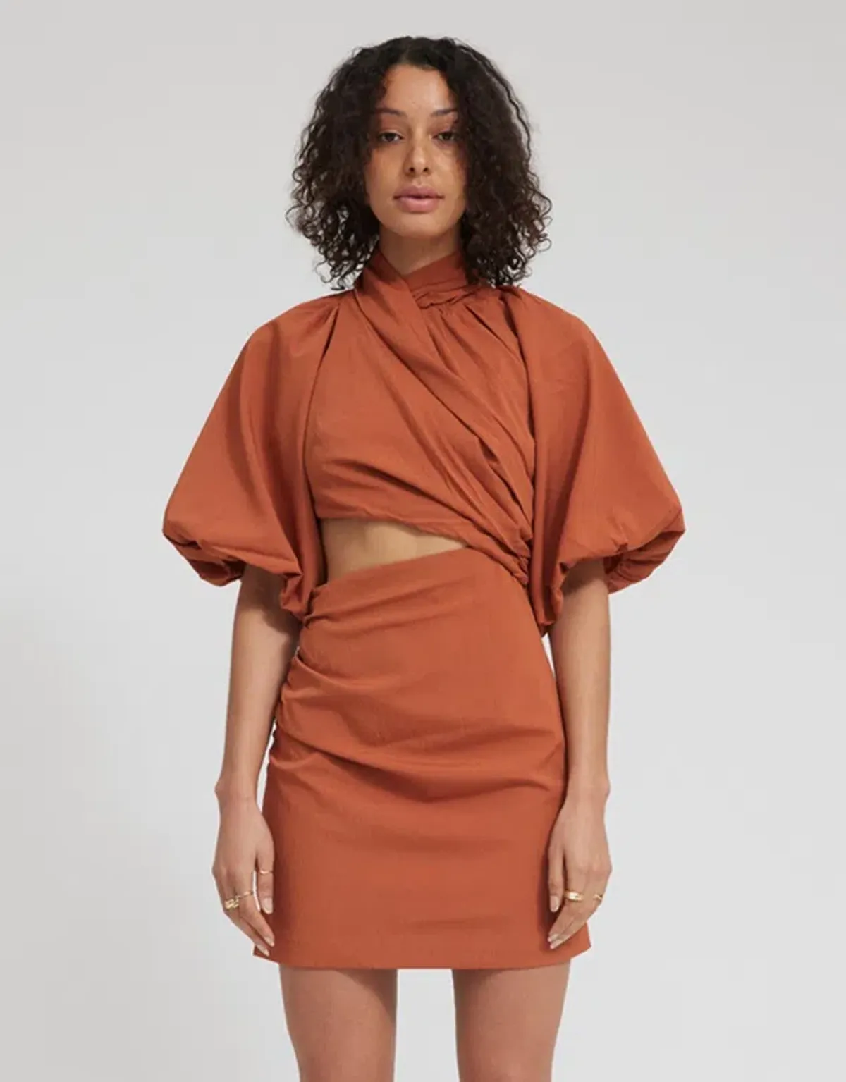 Tojha Celia Mini Dress Sienna Size AU 8 - Image 2