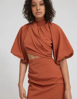 Tojha Celia Mini Dress Sienna Size AU 8 for rent on The Volte - image 5