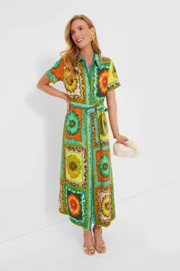 Alemais Disco Daisy Shirtdress Multi Size 8 for rent on The Volte - image 1