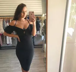 Nookie Belle Midi Dress Black Size 6 for rent on The Volte - image 2