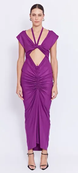 Pfeiffer Fontaine Midi Dress Crimson Orange Size M / AU 10 for rent on The Volte - image 5