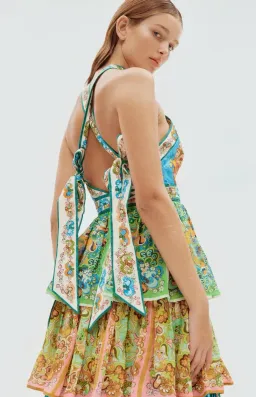 Alemais Dreamer Halter Tier Dress in Multi Size 10 for rent on The Volte - image 6