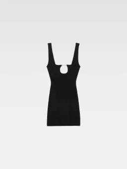 Jacquemus La Mini Robe Sierra Scalloped Mini Dress Black Size 38 / AU 12 for rent on The Volte - image 5