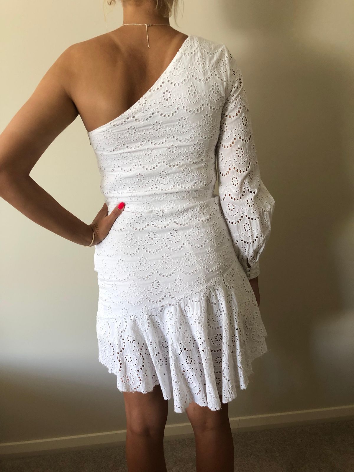 By Nicola The Eve Mini Dress White Size 8 - Image 3