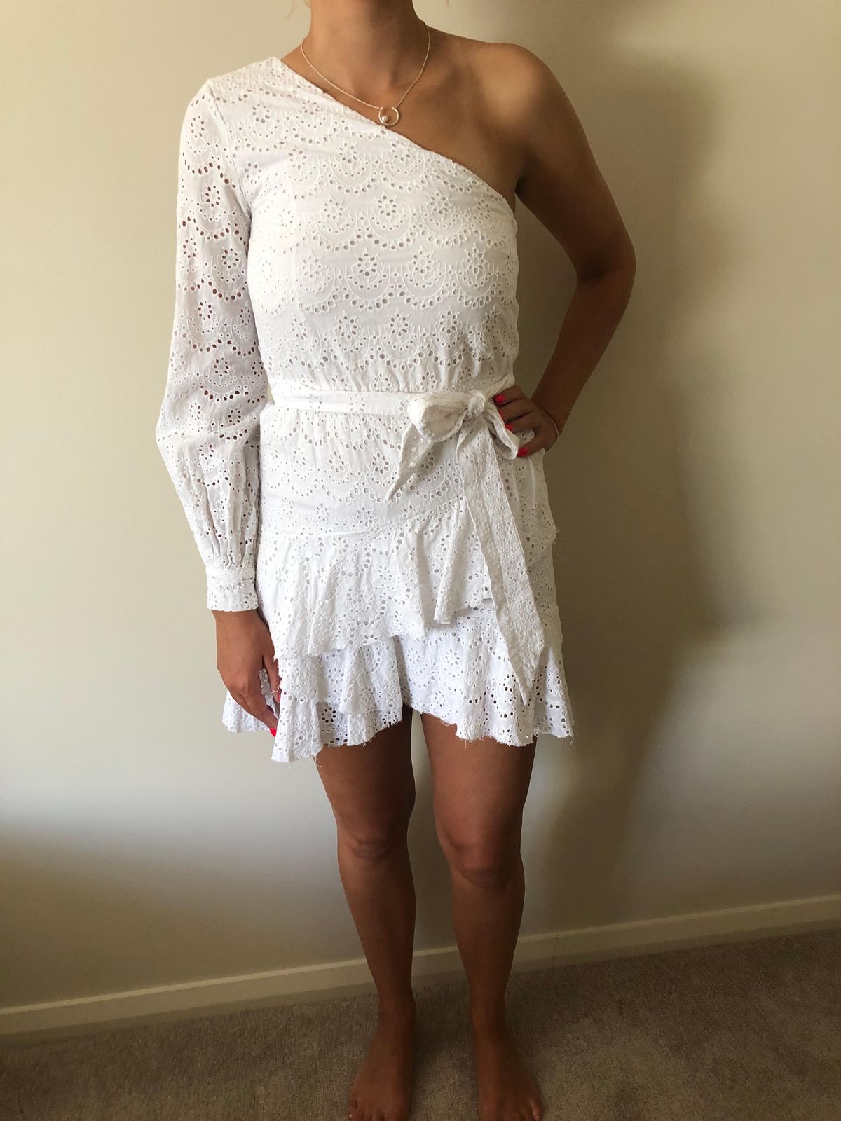 By Nicola The Eve Mini Dress White Size 8 - Image 6