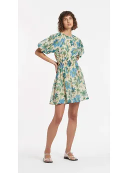 Sir the Label Celia Puff Sleeve Mini Dress Marguerite Print Size AU 8 for rent on The Volte - image 1