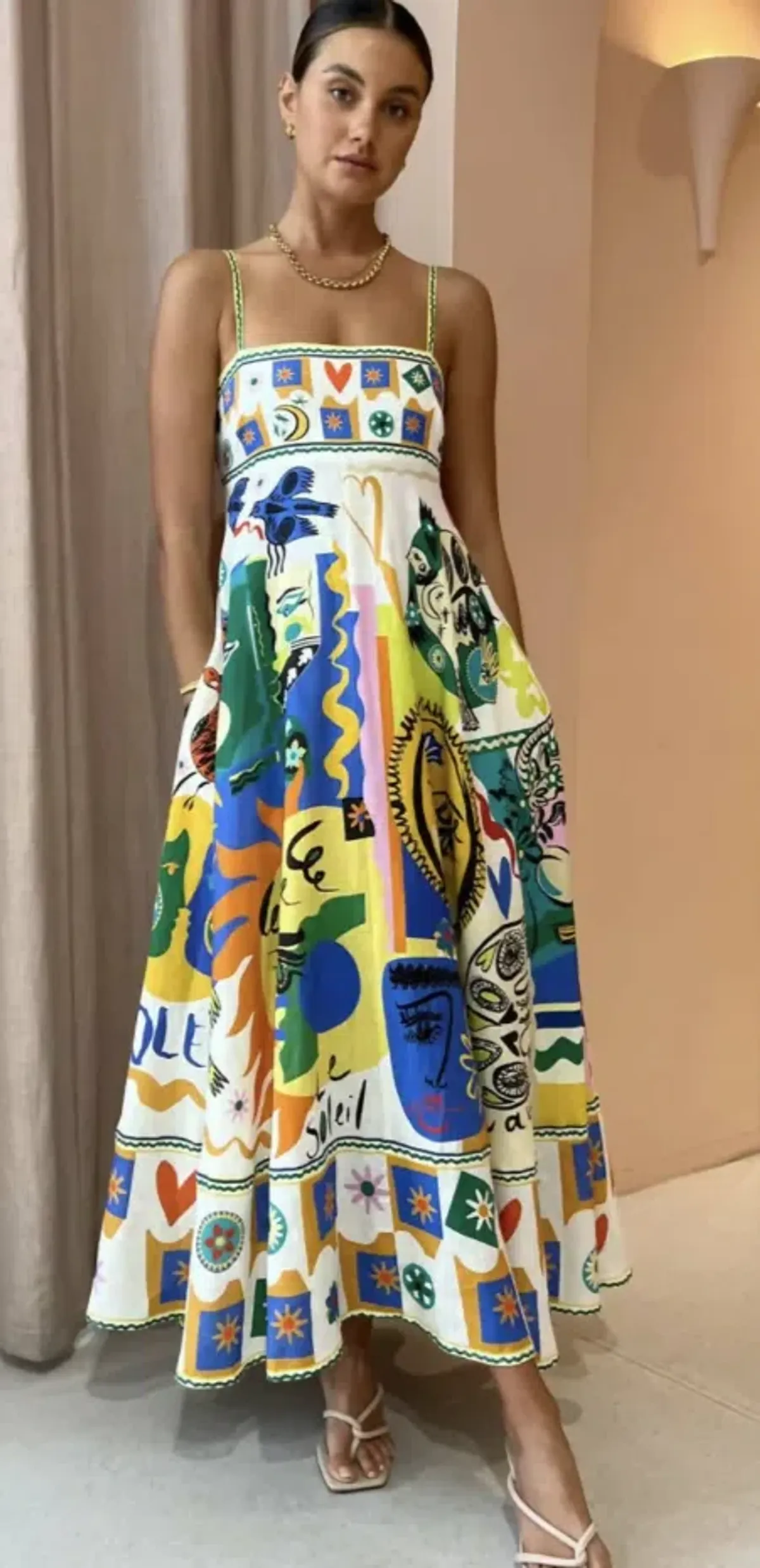 Alemais Soleil Sundress Multi Size AU 8 - Image 1