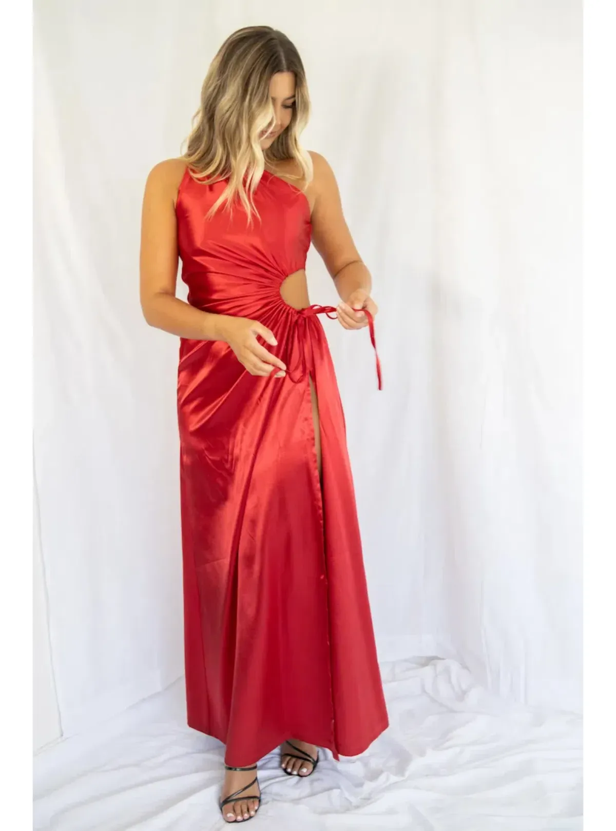 Sonya Moda Nour Red Maxi Dress Red Size AU 8 - Image 1