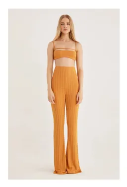 Rumer Matilda Crop & Pants Set Orange Size 8 for rent on The Volte - image 1