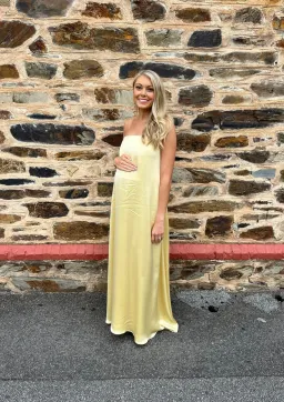 Anna Quan Delfina Maxi Dress Champagne Lemon Size 8 for rent on The Volte - image 2